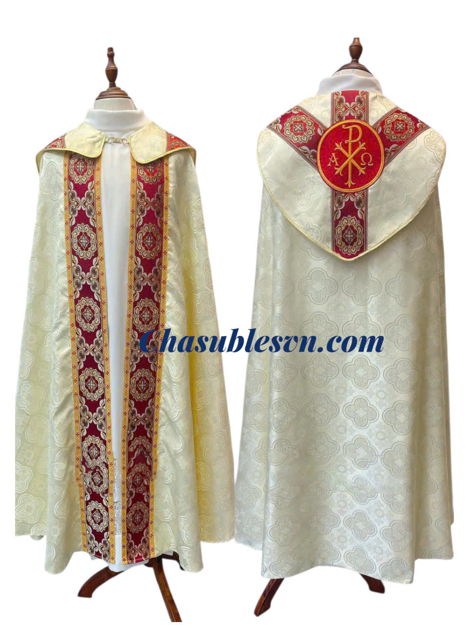 Eucharistic Cope with Alpha and Omega.